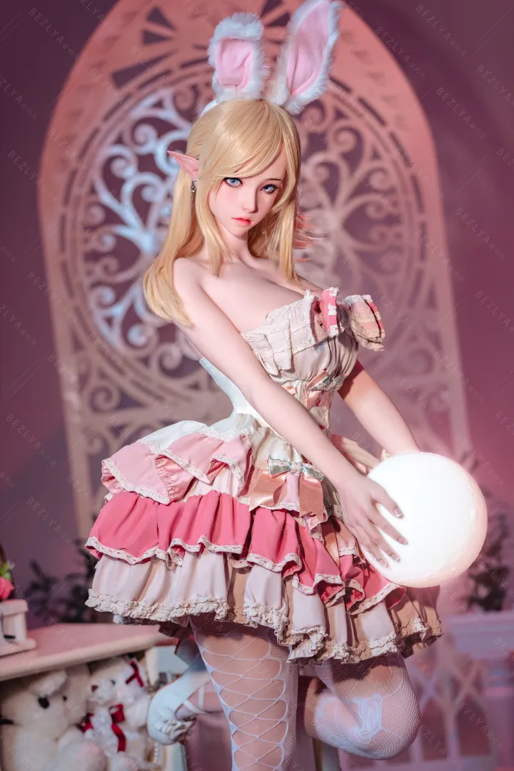 155cm (5ft1) E CUP Lightweight Silicone Sex Doll, Movable Jaw Head Calla